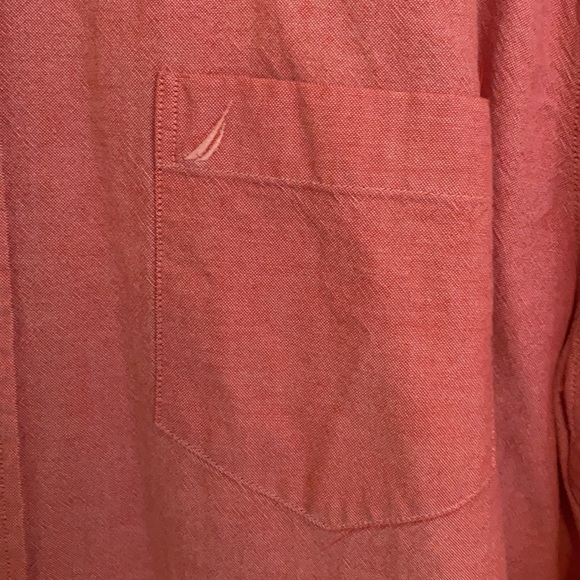 Mens XXL - Nautica button down - peach - Picture 3 of 4